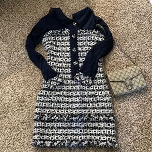 Oscar de la Renta Tweed Mini Dress Size 2